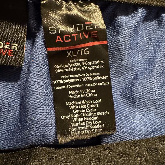 Spyder Mens Jogger Pant Pull On Drawstring Athleisure Gorpcore Blue Size XL KL - Picture 3 of 6